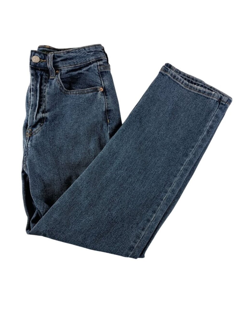 Wild Fable Women’s Button Up Highest Rise Straight Blue Jeans Size 4 - Picture 5 of 8